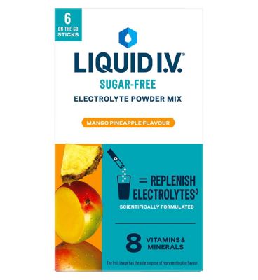 Liquid I.V.® Sugar Free Mango Pineapple Electrolyte Powder Mix 6 Sachets