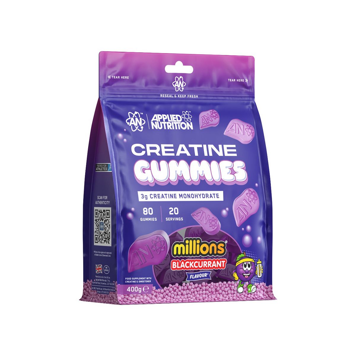 Applied Nutrition Creatine Gummies Millions Blackcurrant 400G