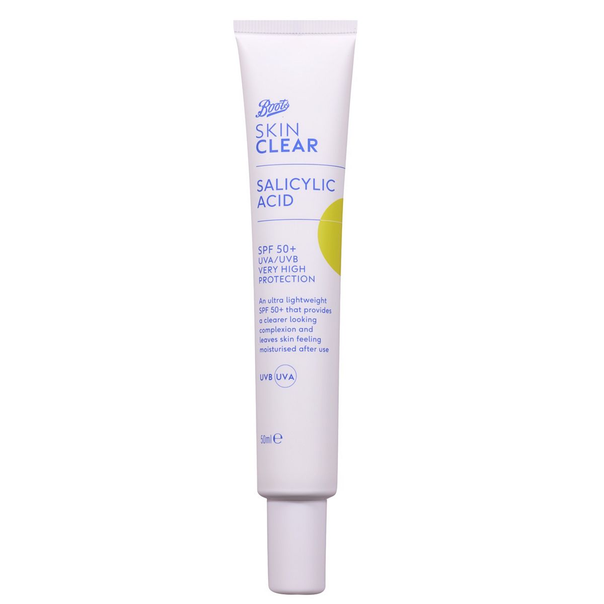 Boots Skin Clear With Salicylic Acid Spf50 50Ml
