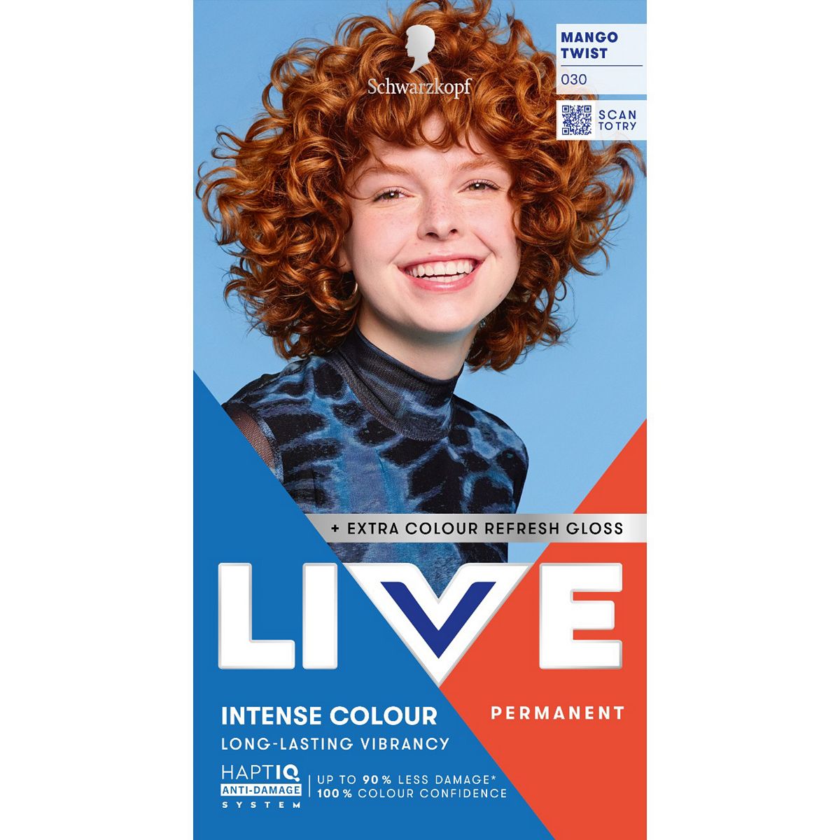 Schwarzkopf Live Intense Colour 030 Mango Twist Permanent Hair Dye