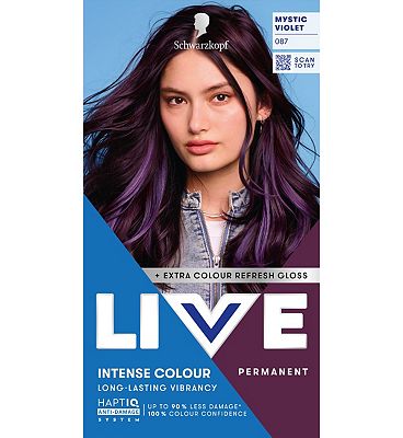 Schwarzkopf LIVE 087 Mystic Violet  Permanent Hair Dye