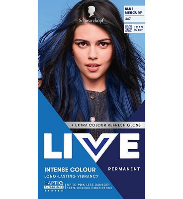 Schwarzkopf LIVE U67 Blue Mercury Permanent Hair Dye