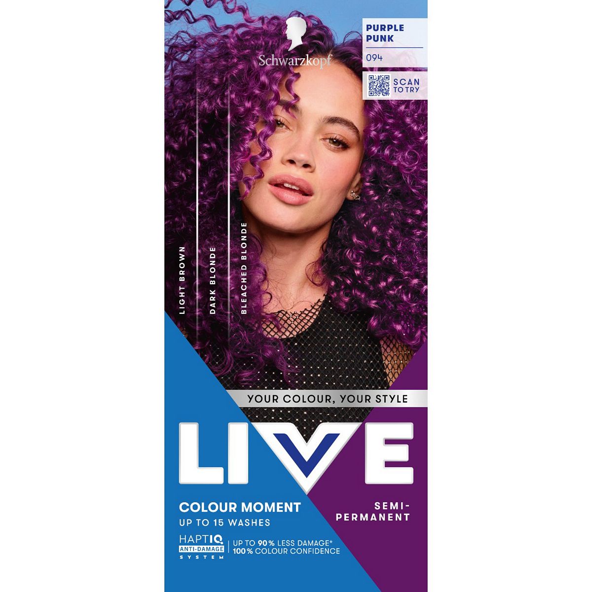 Schwarzkopf Live Colour Moment 094 Purple Punk Semi-Permanent Hair Dye
