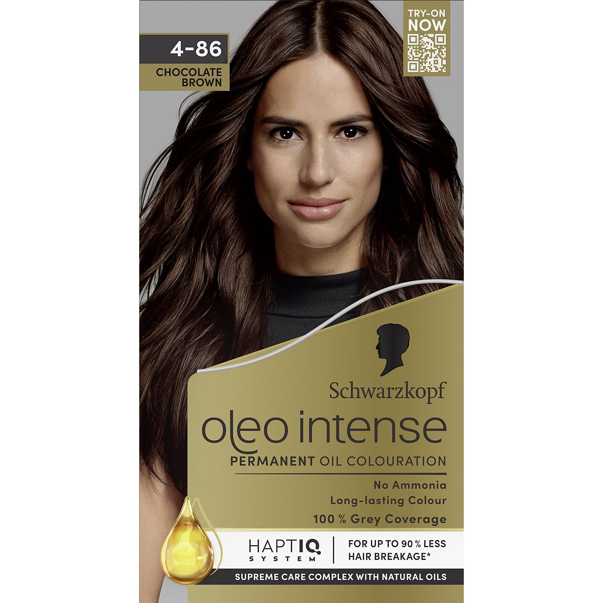 Schwarzkopf Oleo Intense Permanent Oil Colouration 4-86 Chocolate Brown Hair Dye