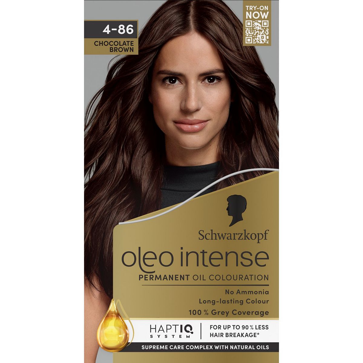 Schwarzkopf Oleo Intense Permanent Oil Colouration 4-86 Chocolate Brown Hair Dye