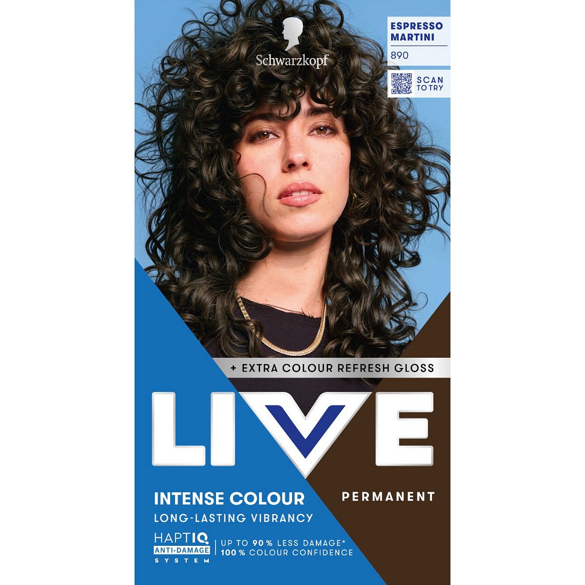 Schwarzkopf Live Intense Colour 890 Espresso Martini Permanent Hair Dye