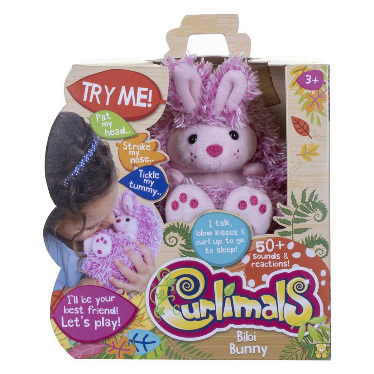 Curlimals Golden Bear Bibi The Bunny