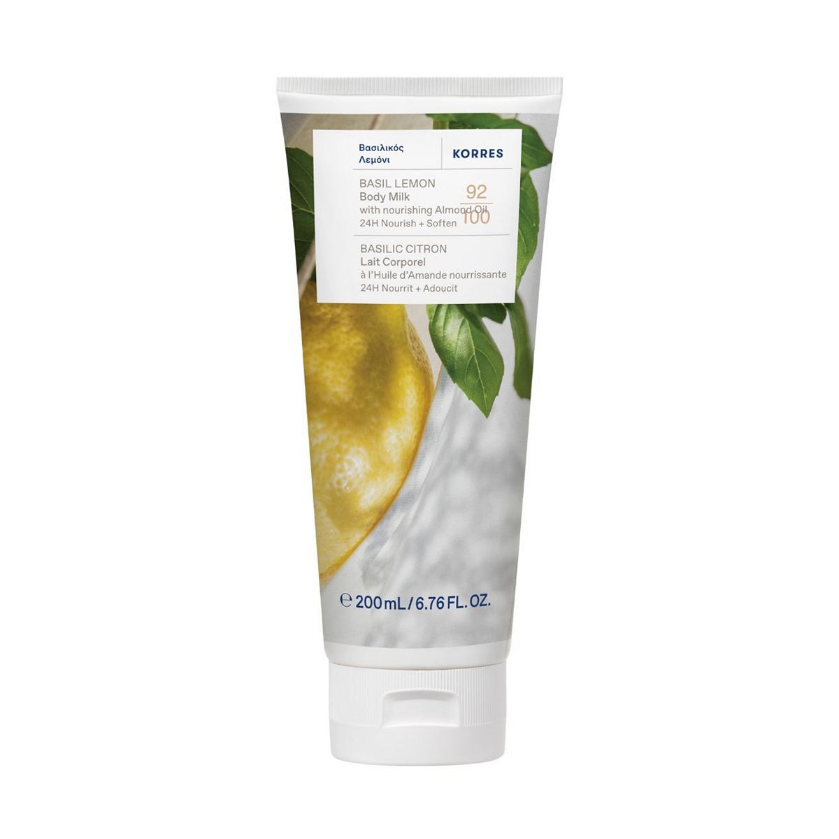 Korres Basil Lemon Body Milk200 ml, 200ml