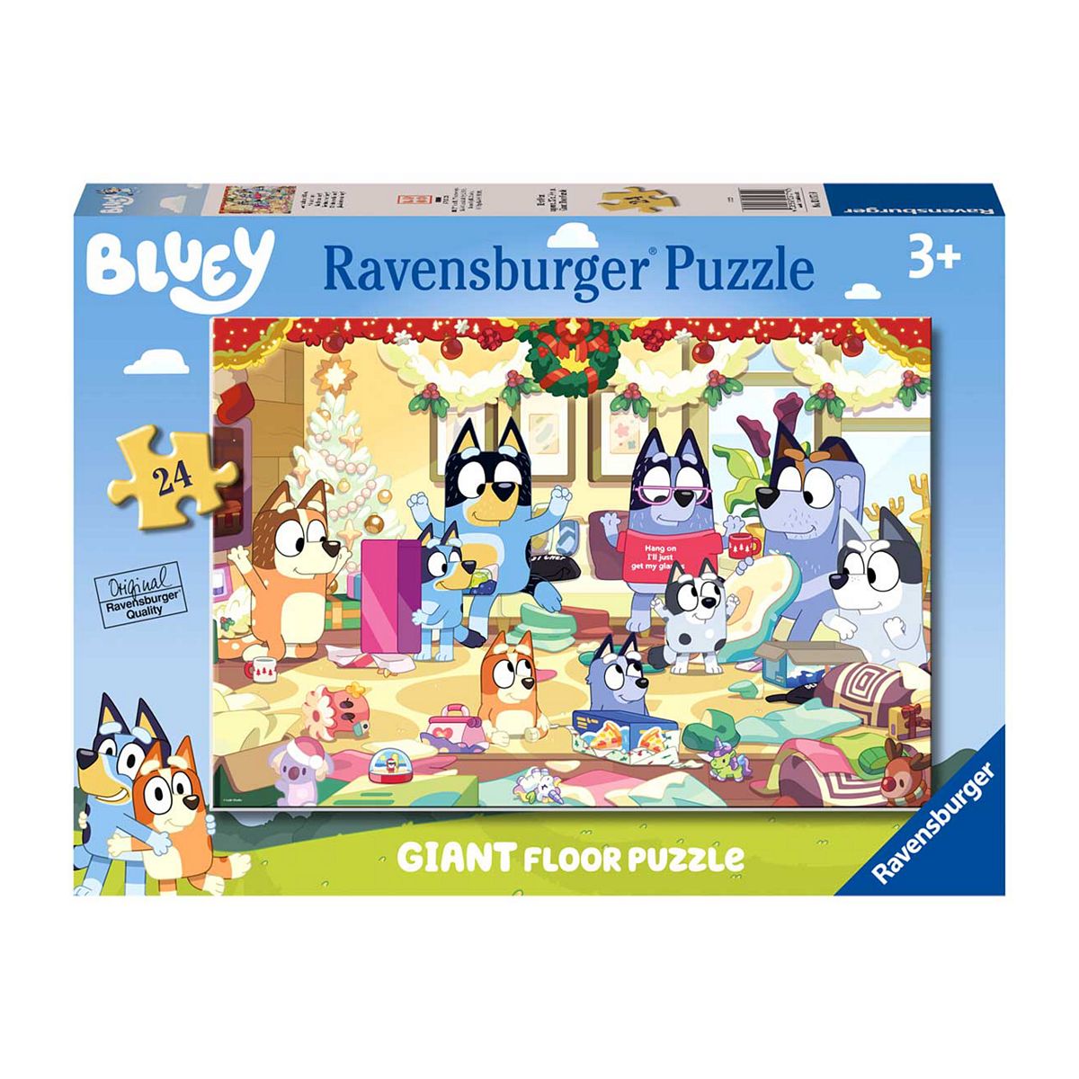 Bluey Ravensburger Christmas Giant Floor Puzzle - 24 Piece