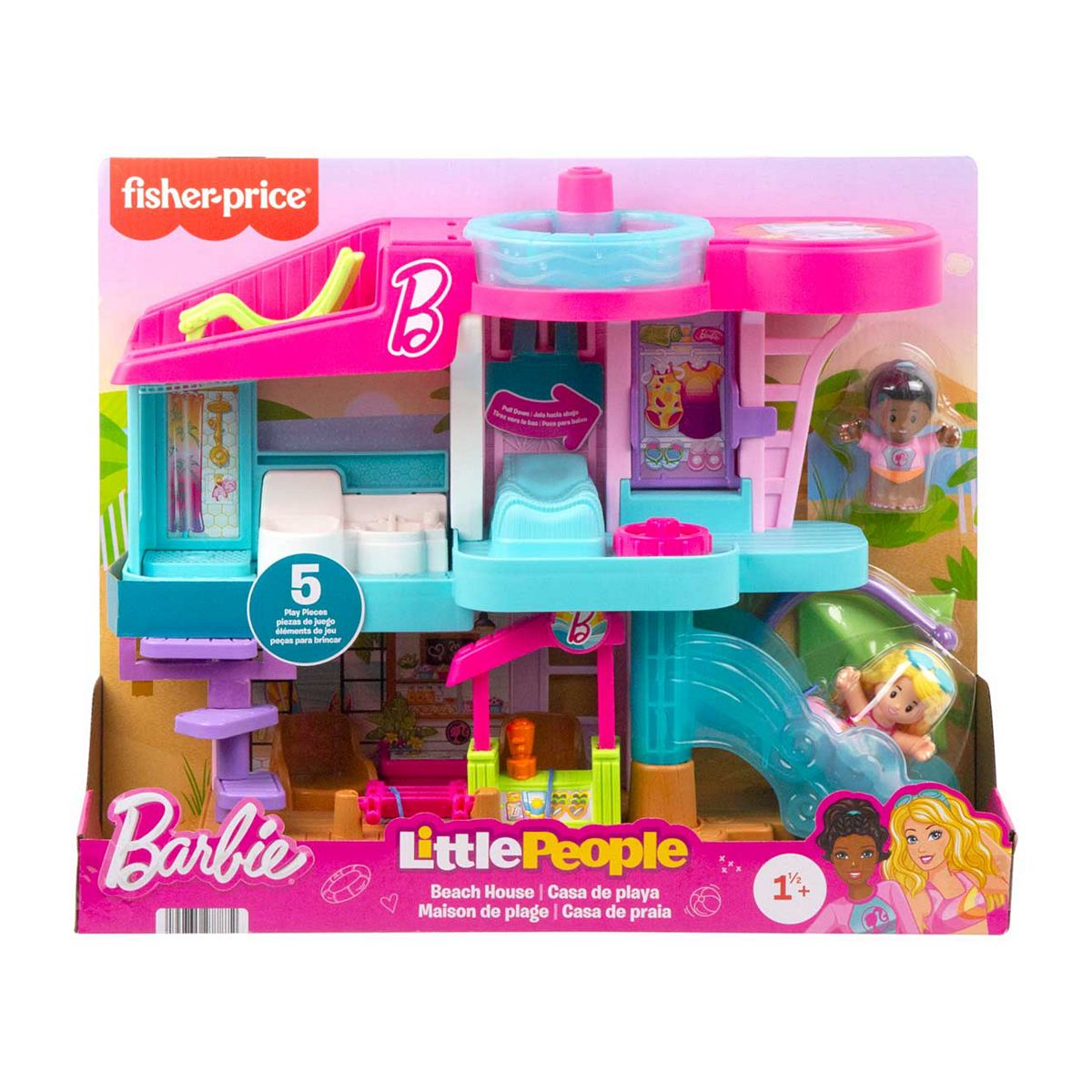 Fisher Price Mattel Little People Barbie Beach House