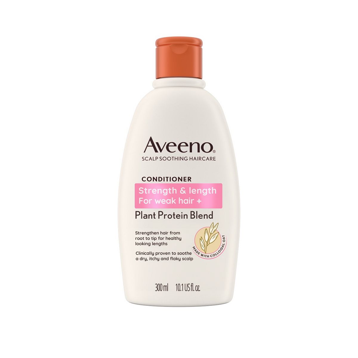 Aveeno Haircare Strength And Length+ Plant Protein Blend Conditioner 300ml