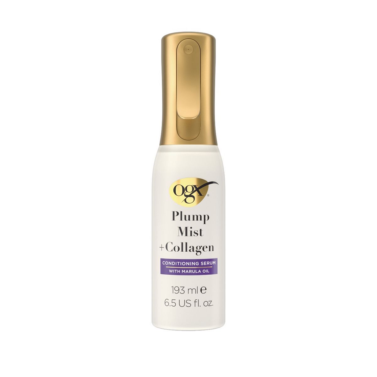 OGX Plump Mist + Collagen Conditioning Serum Spray With Marula Oil 193ml