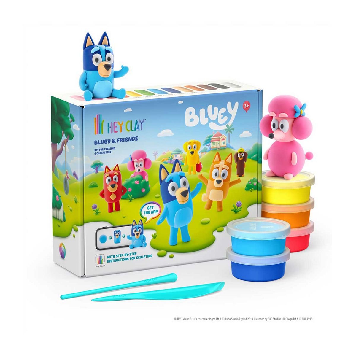 Bluey Tomy Hey Clay 15 Can Set