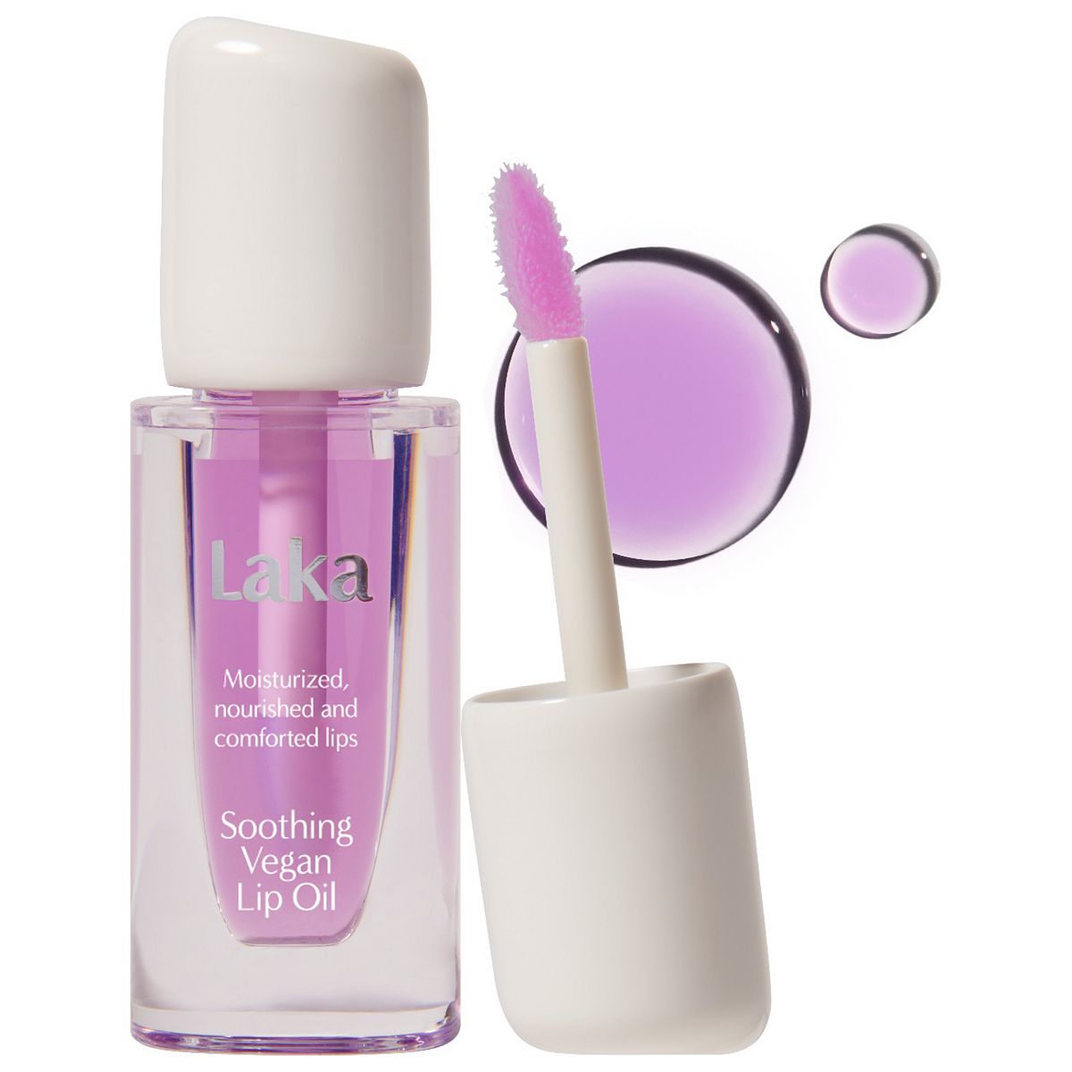 Laka Soothing Vegan Lip Oil Calming Purple 4.5ml