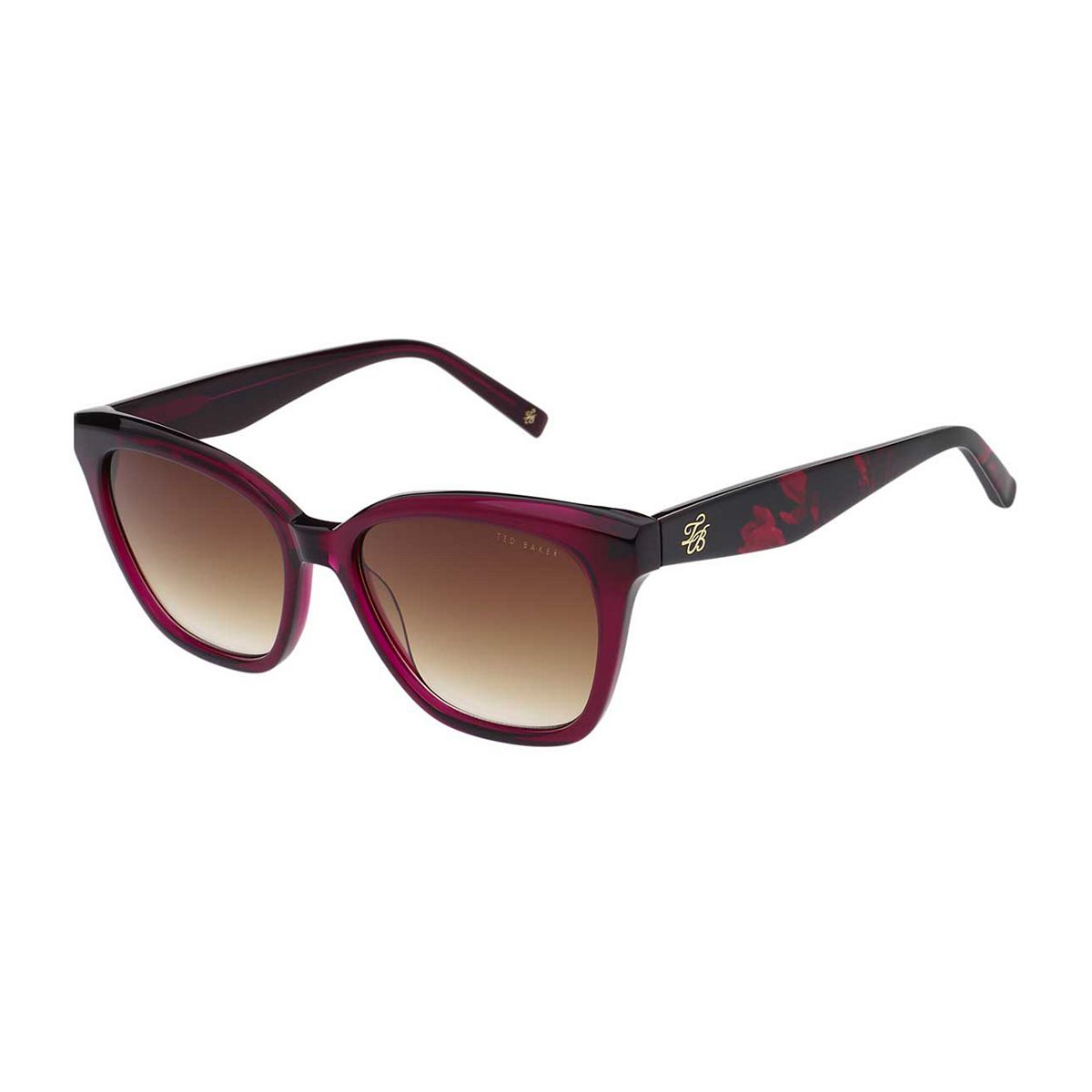 Ted Baker Lina Women's Cat Eye Sunglasses - Burgundy Multicolor