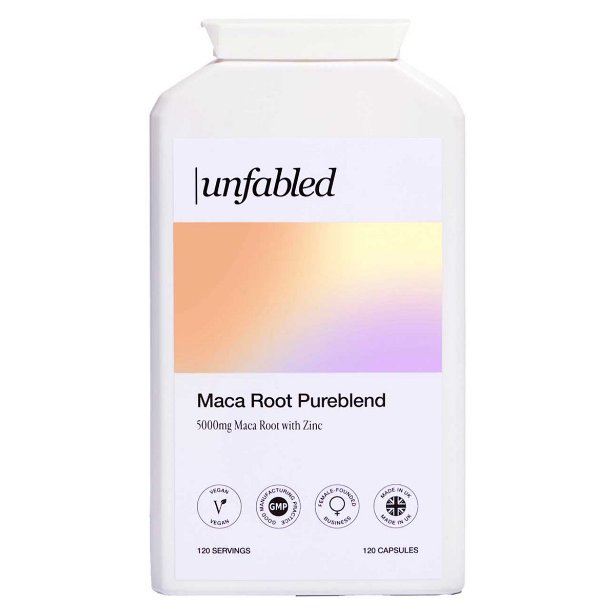 Unfabled Maca Root Pure Blend Capsules 120S