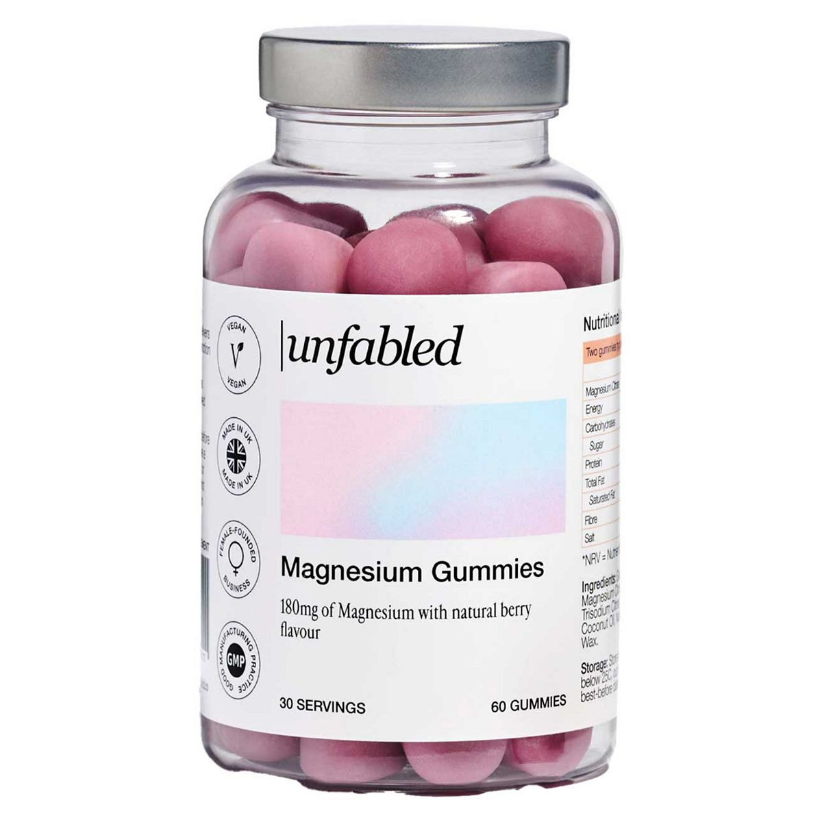 Unfabled Magnesium Gummies 60S
