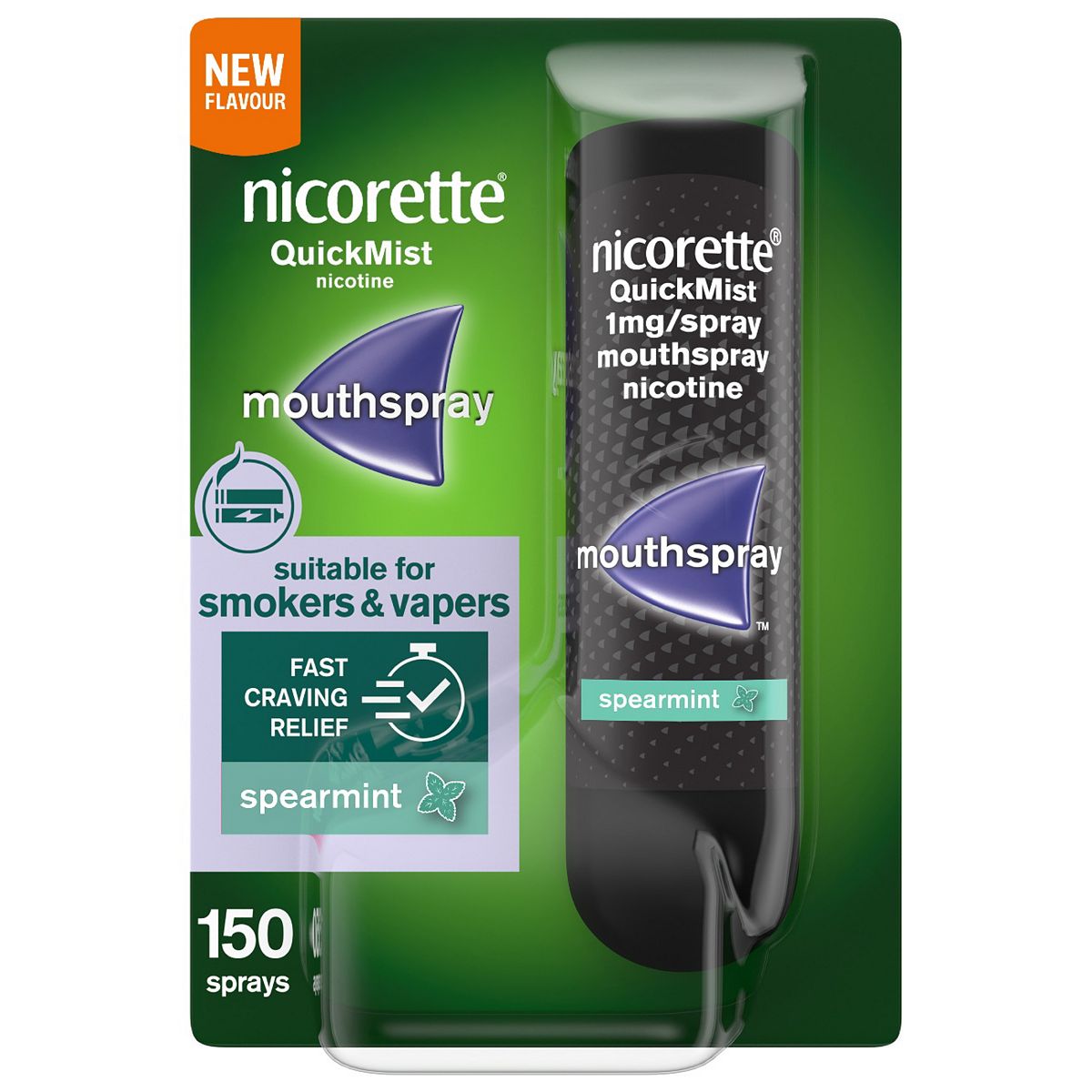 Nicorette Quickmist Spearmint 1Mg/spray Mouthspray – 150 Sprays