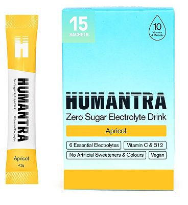 Click to view product details and reviews for Humantra Apricot Electrolyte Powder 15 X 42g Sachets.