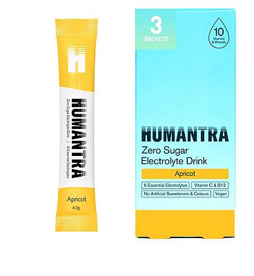 Click to view product details and reviews for Humantra Apricot Electrolyte Powder 3 X 42g Sachets.