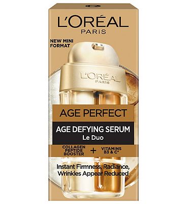 Click to view product details and reviews for Loreal Paris Age Perfect Le Duo Age Defying Serum Collagen Peptide Booster Vitamin B3 C 15ml.