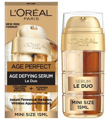 L'Oreal Paris Age Perfect Le Duo Age Defying Serum, Collagen Peptide Booster + Vitamin B3 & C*, 15ml (2)