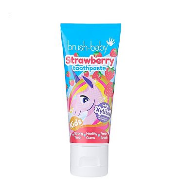 Brush-Baby Kids Natural Strawberry Toothpaste 3+ Years 50ml (2)