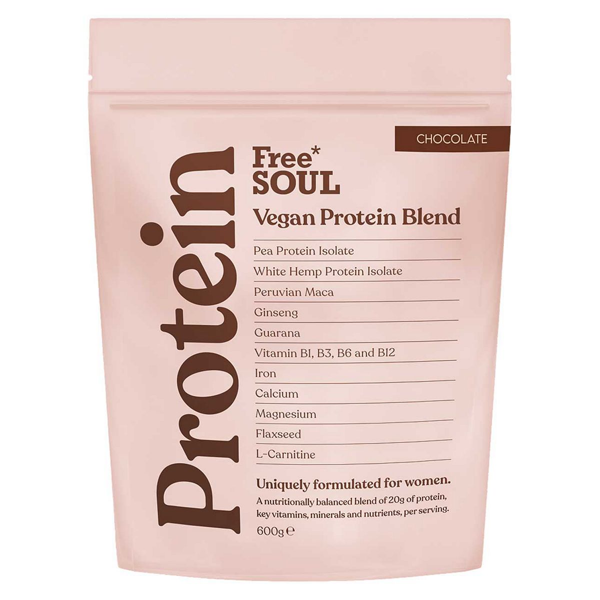 Free Soul Chocolate Protein Blend 600G