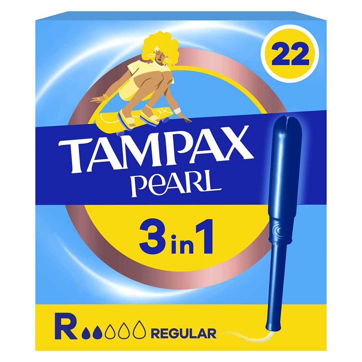 Tampax Pearl Regular Tampons With Applicator X22