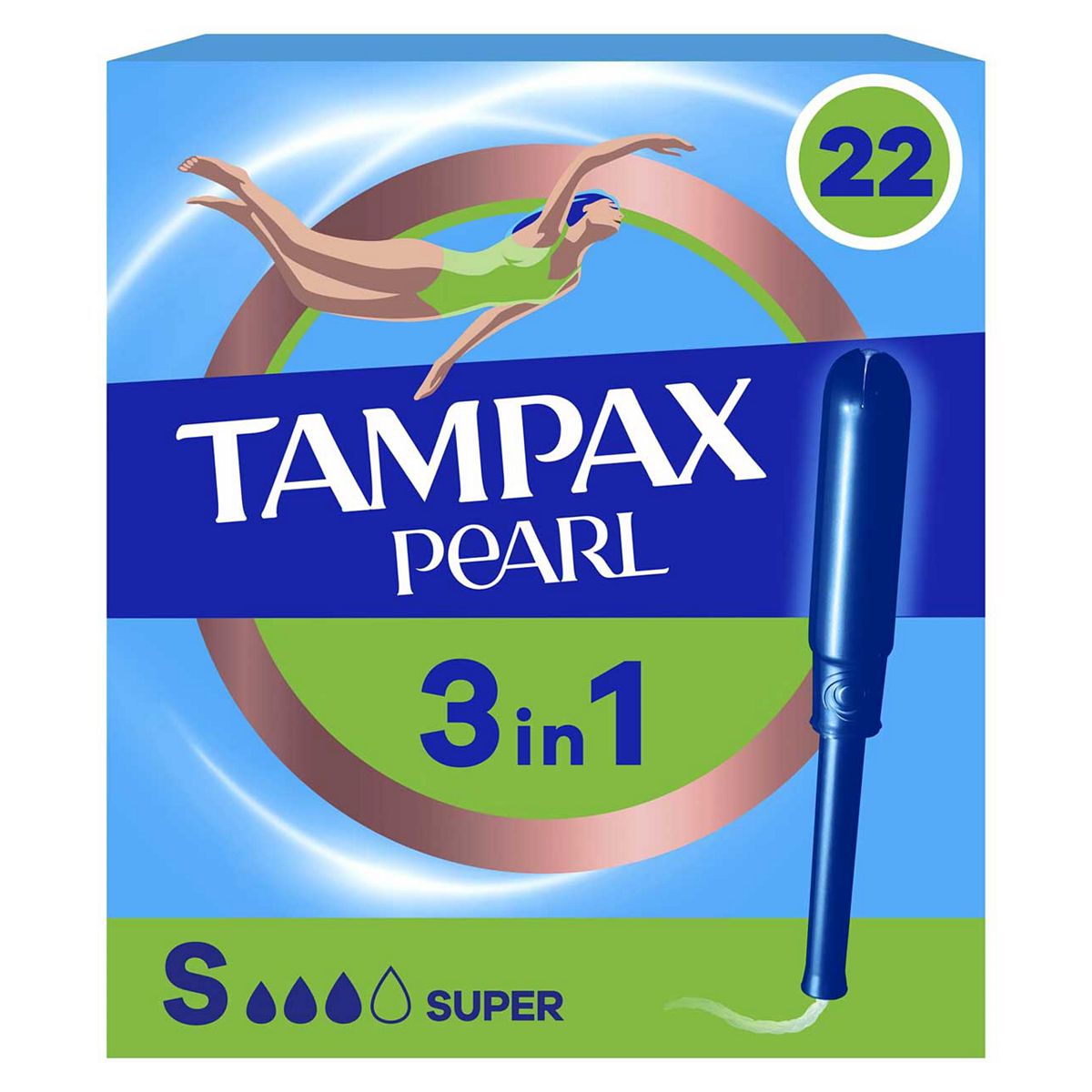 Tampax Pearl Super Tampons With Applicator X22