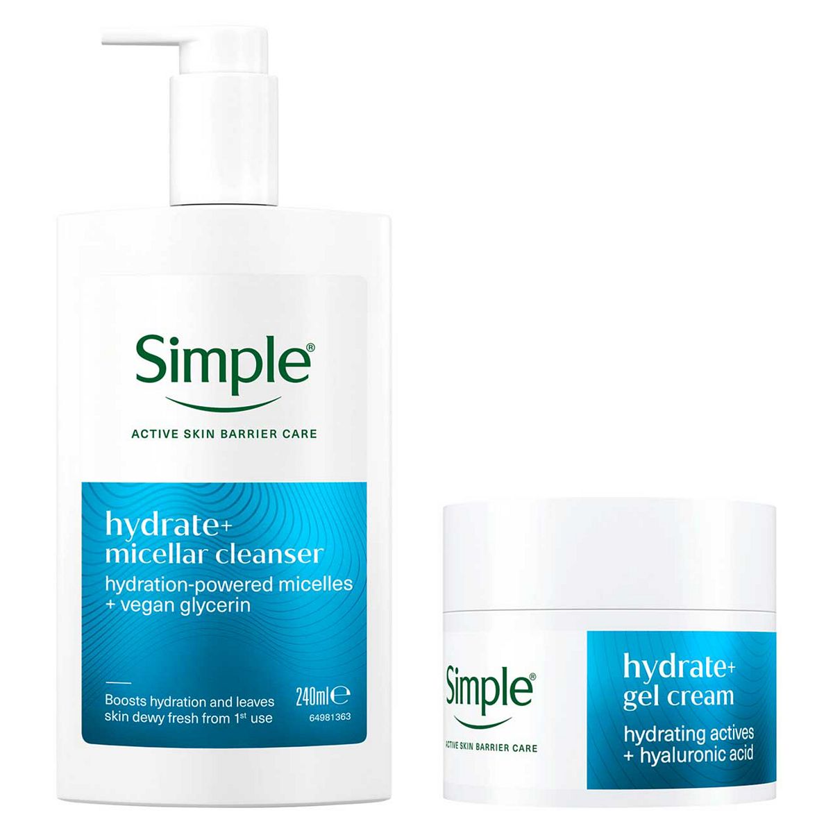 Simple Hydrate+ Cleanse And Moisturiser Bundle