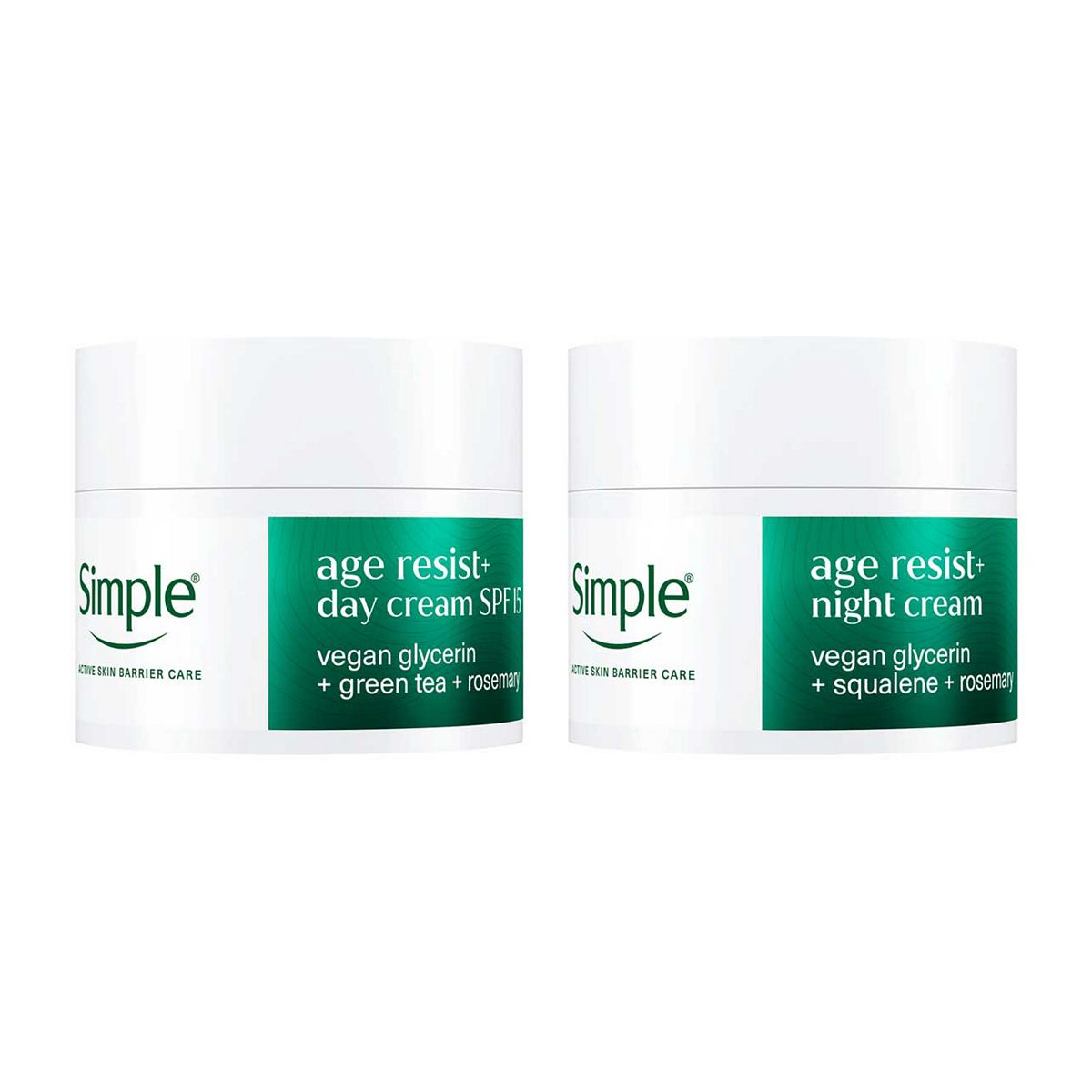 Simple Age Resist+ Day And Night Moisturiser Bundle