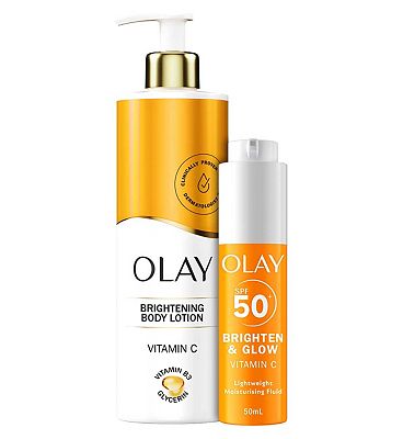 Click to view product details and reviews for Olay Vitamin C Brightening Bundle Body Lotion 500ml 3 In 1 Moisturiser Face Fluid Spf50 50ml.