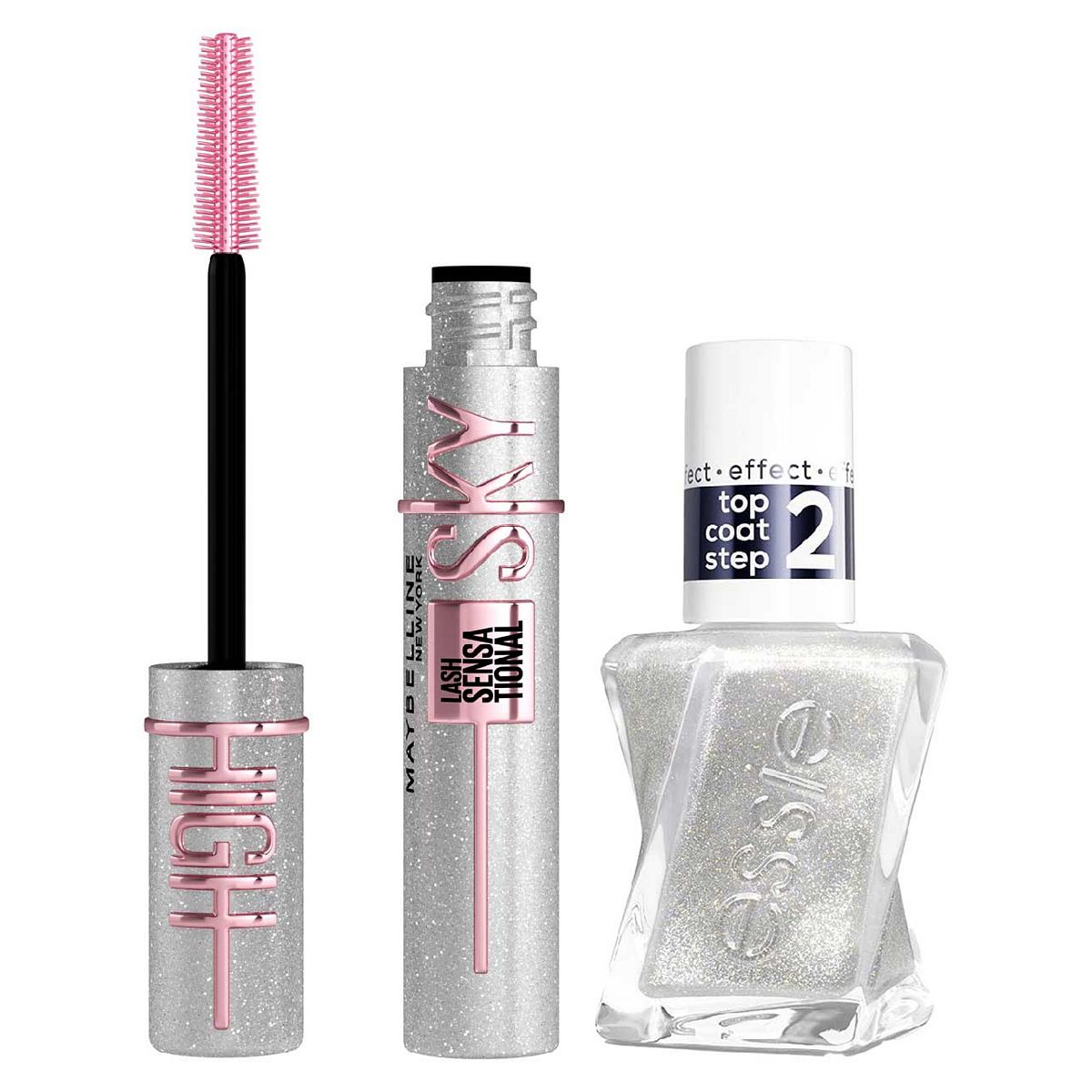 Maybelline Sky High Mascara Diamond & Essie Dust Topcoat