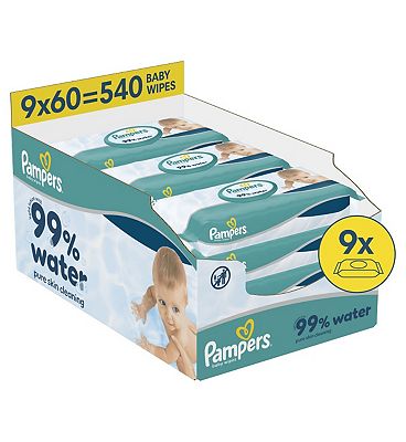 Pampers Sensitive Baby Wipes Plastic Free -12 Pack(624wipes) (12)