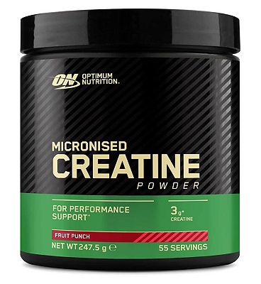 Optimum Nutrition Creatine Monohydrate Fruit Punch Powder, 247.5g