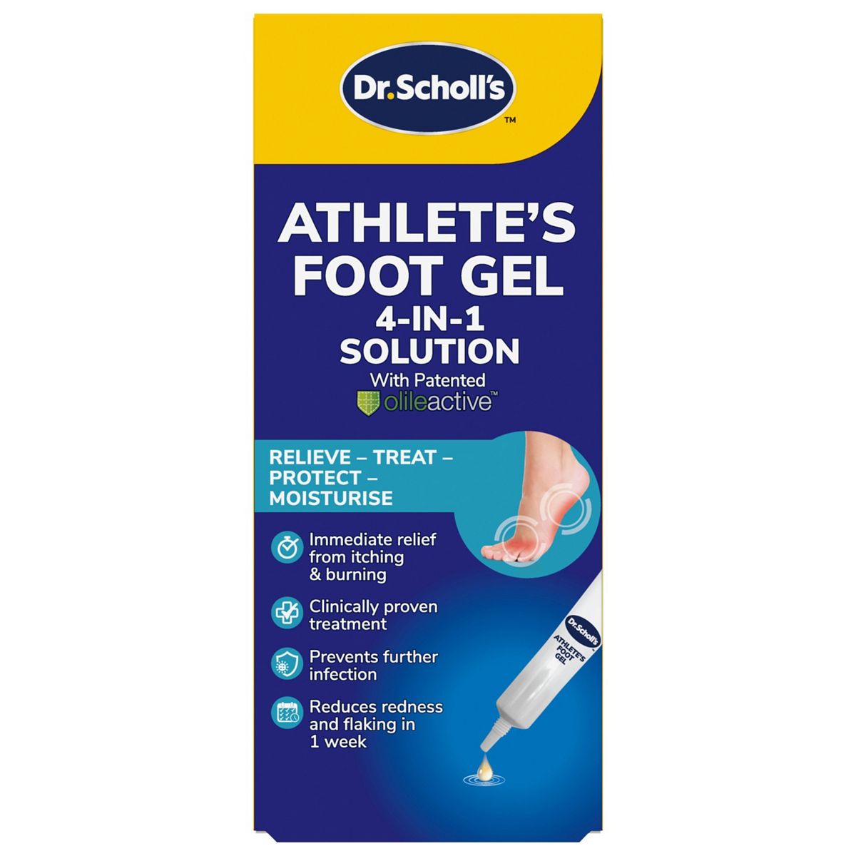 Scholl Dr. 'S Athlete's Foot Gel 4-In-1 Solution 10Ml