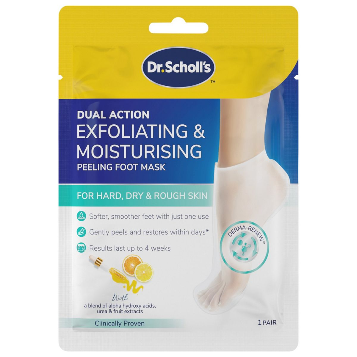 Scholl Dr. 's Exfoliating & Moisturising Peeling Foot Mask