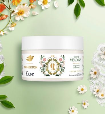 Dove Bridgerton Love & Meadows Body Scrub 225ml (7)