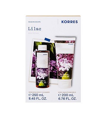 Korres Forest Cedar Shower Gel & Body Milk Set (3)