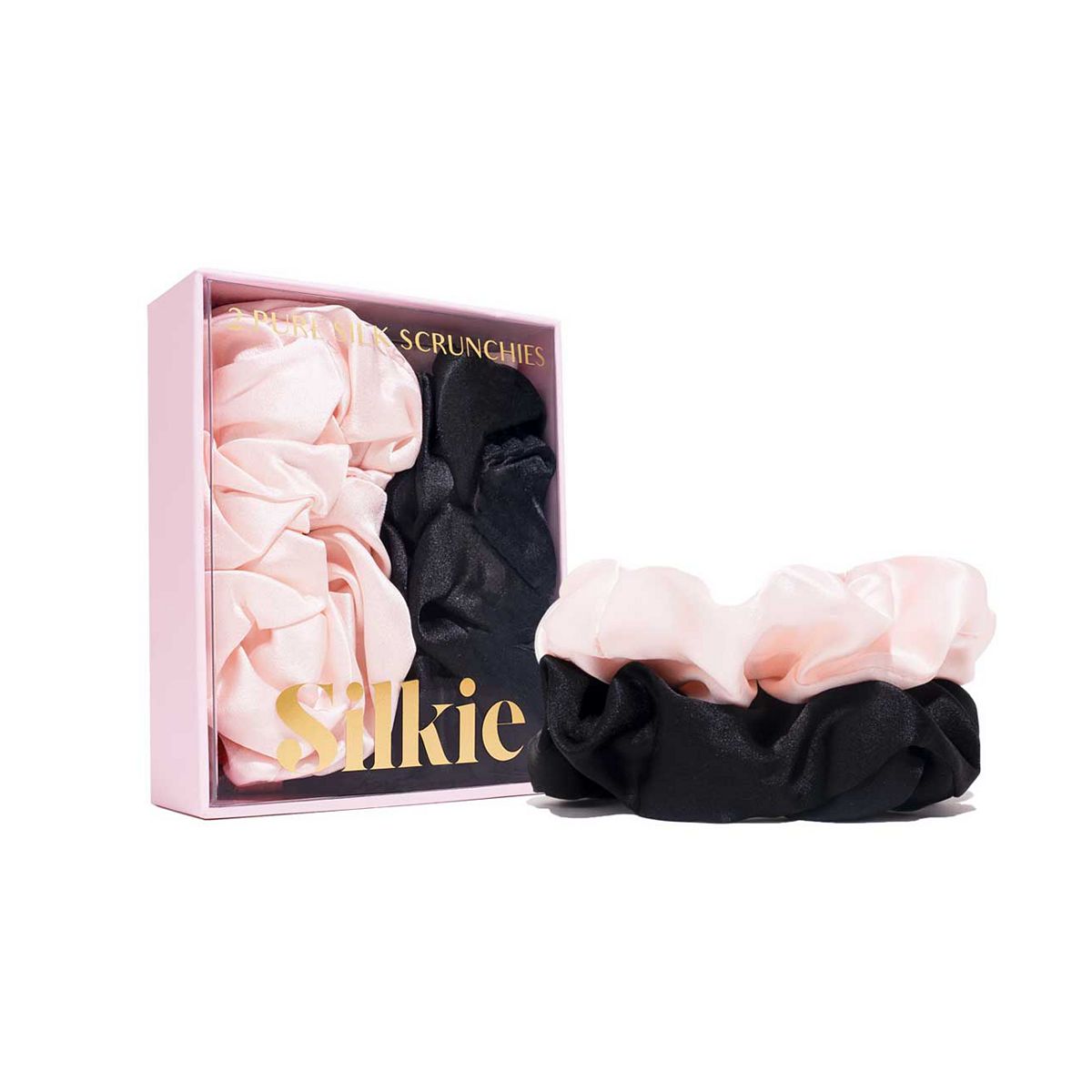 Silkie Silk Grande Pure Mulberry Scrunchies Classic 2S Multicolor