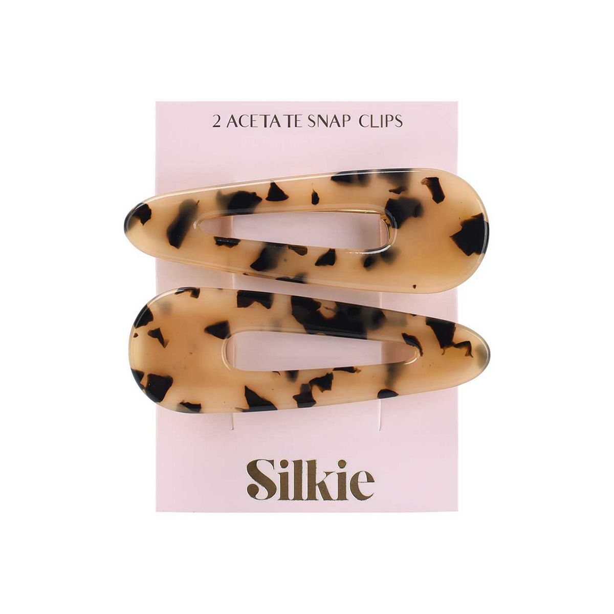 Silkie Acetate Snap Clips Tortoiseshell Multicolor