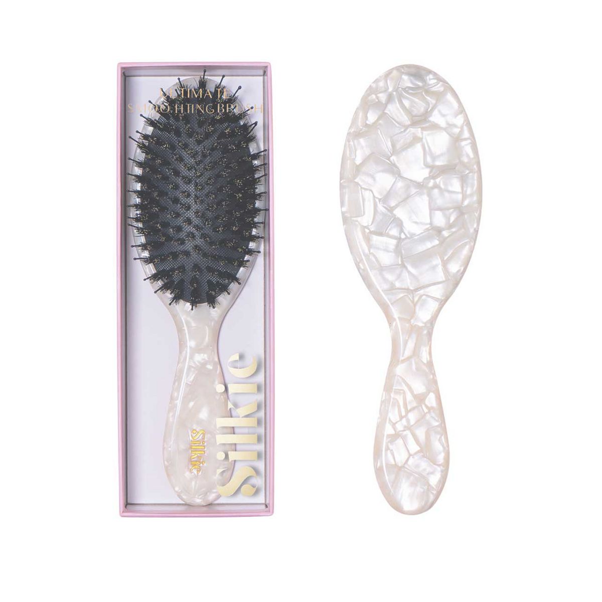 Silkie Ultimate Smoothing Boar Bristle Hair Brush Moonstone