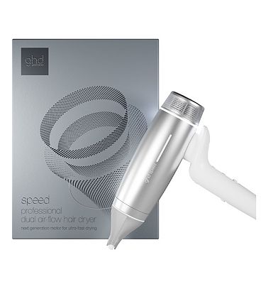 Ghd Speed Hair Dryer In Silver White