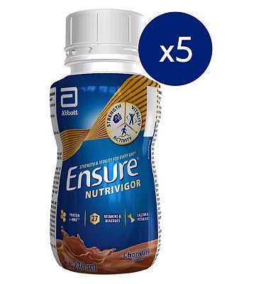 Click to view product details and reviews for Ensure Nutrivigor Ready To Drink Shake Chocolate 220ml X5.