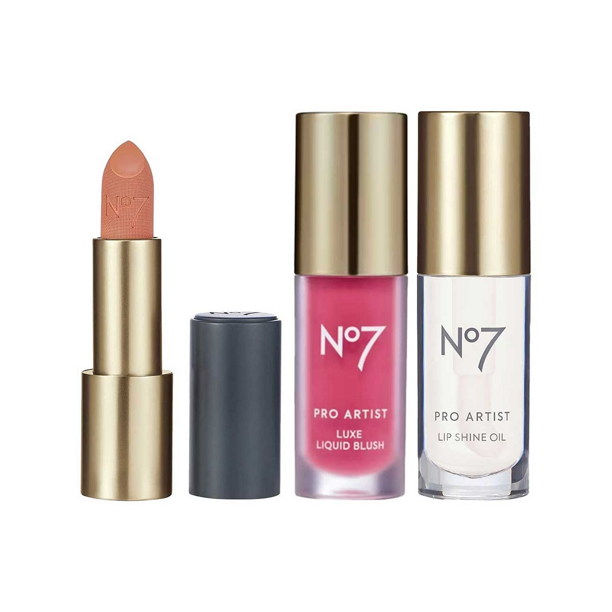 No7 Pro Artist Lip & Cheek Bundle Nude