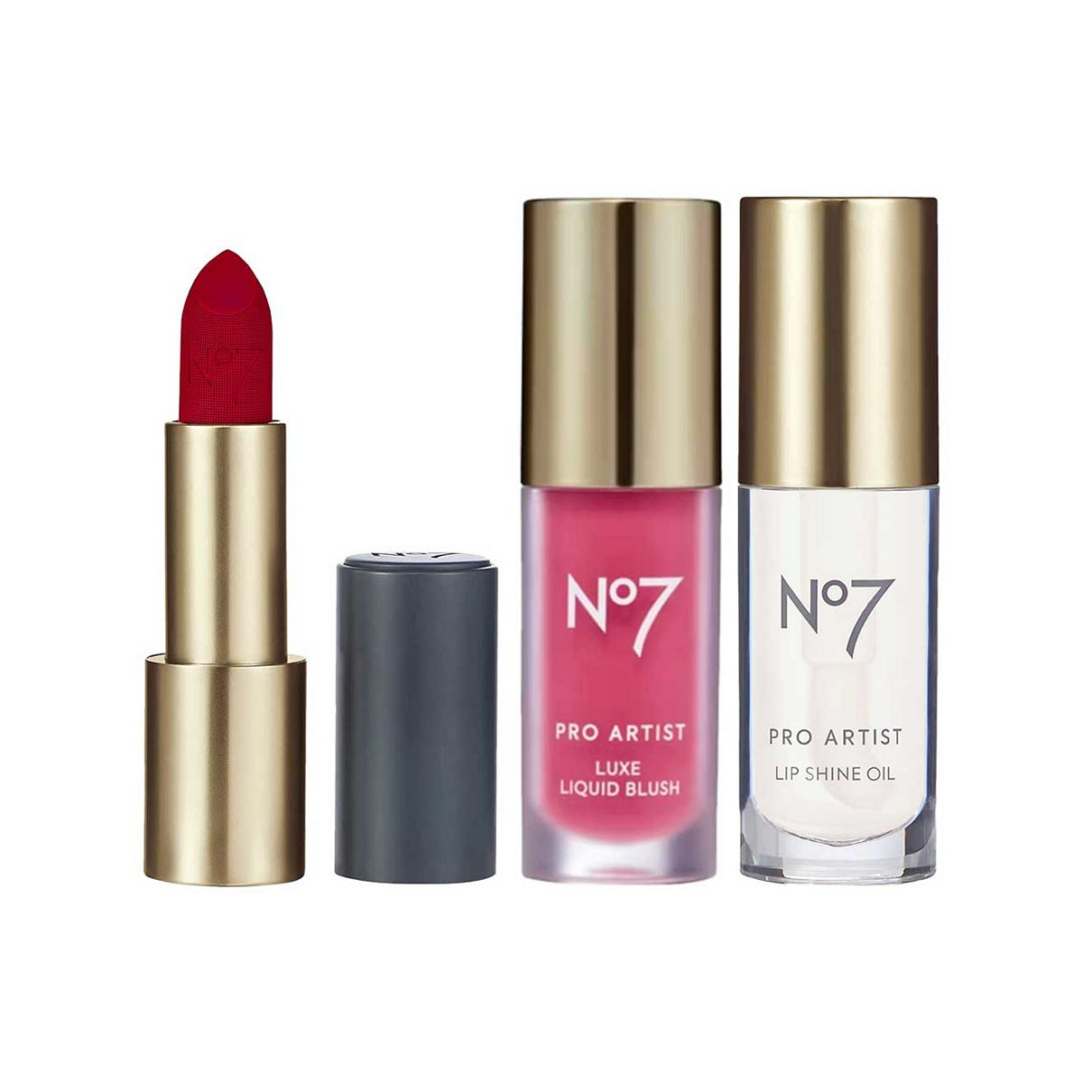 No7 Pro Artist Lip & Cheek Bundle Red