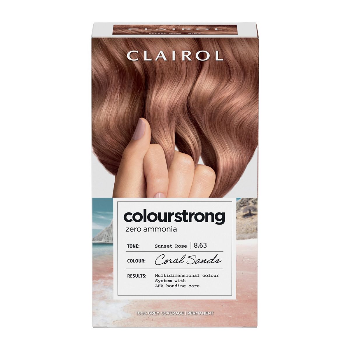 Clairol Colour Strong Permanent Hair Dye 199ml - 8.63 Coral Sands