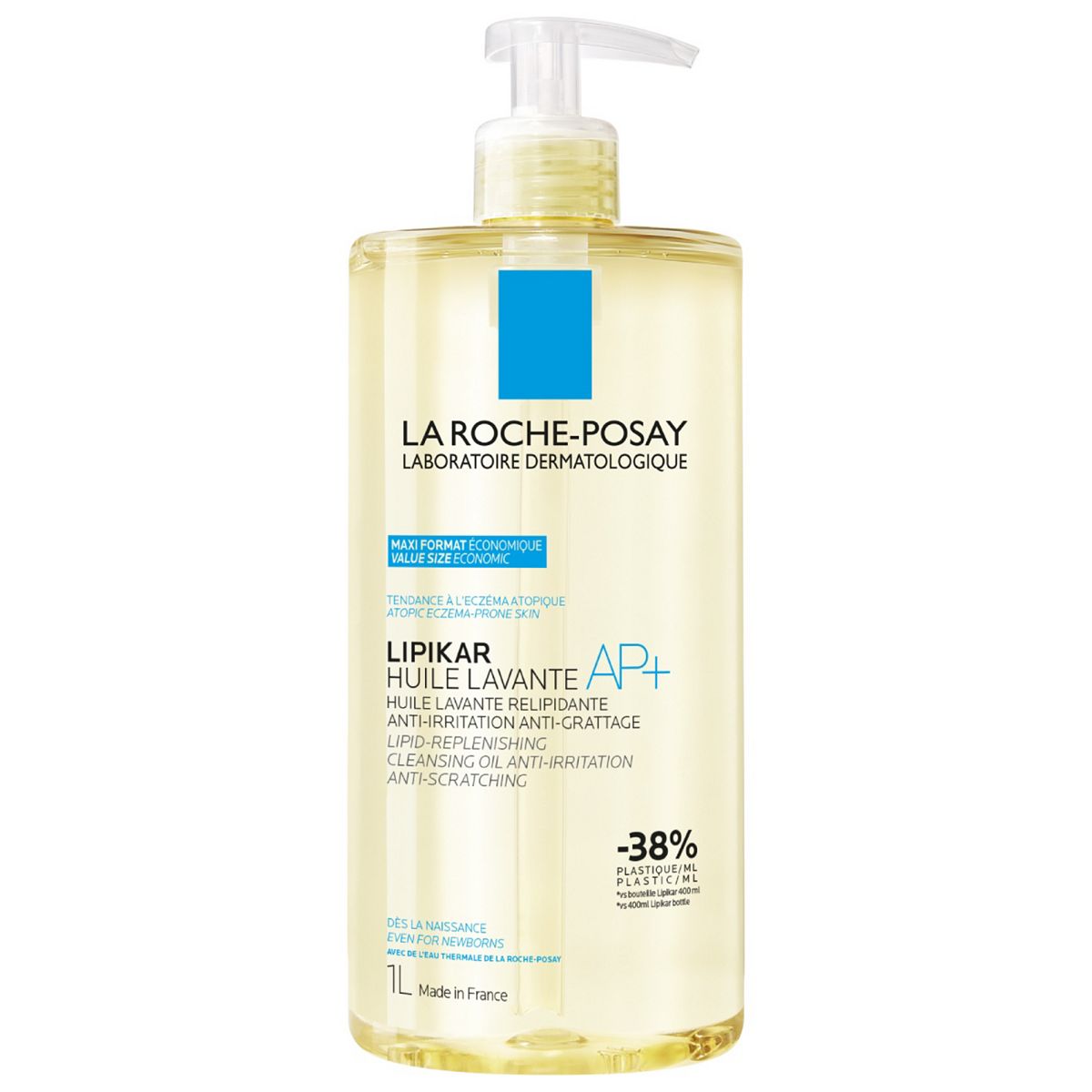 La Roche Posay La Roche-Posay Lipikar Cleansing Oil Ap+ For Dry, Itchy Skin 1L