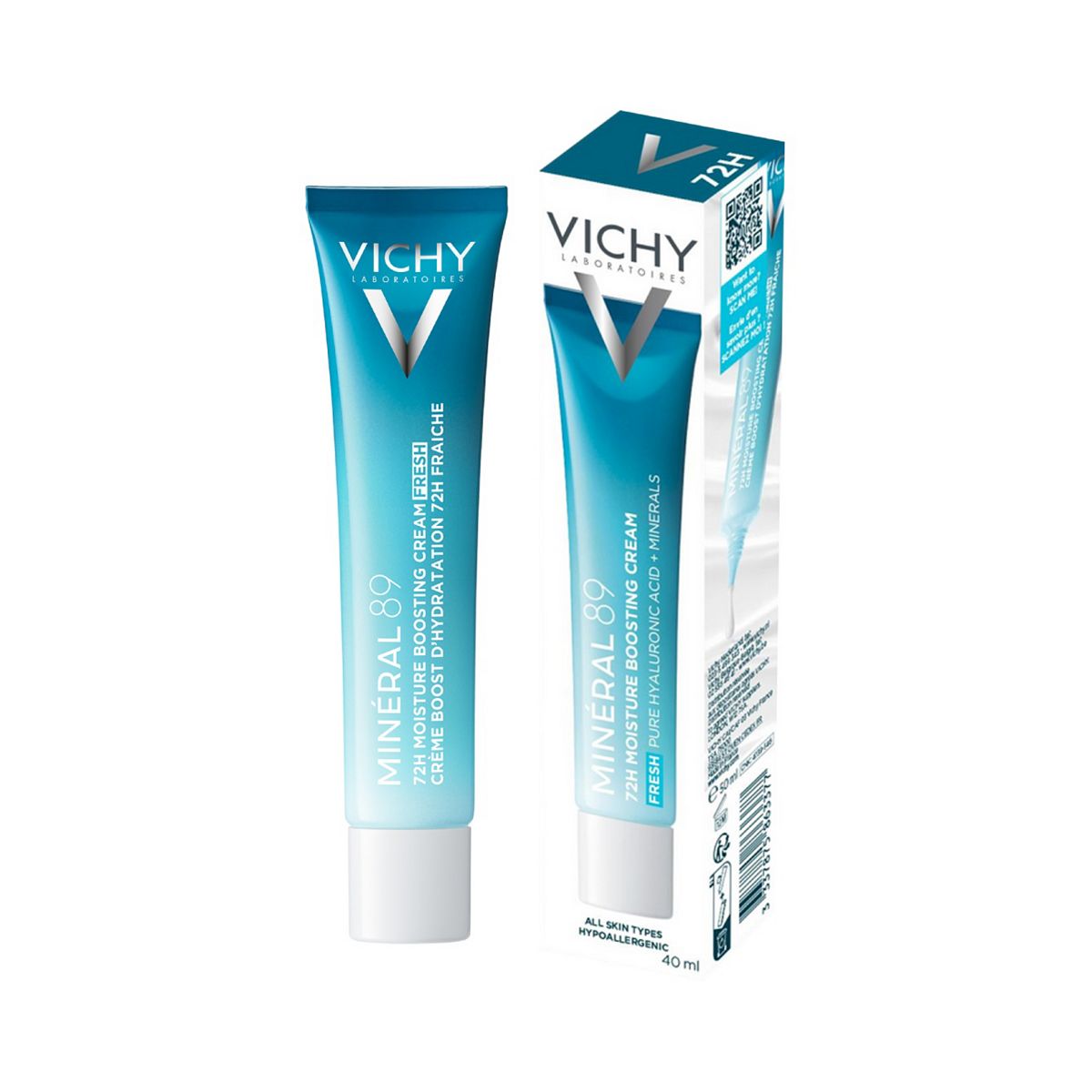 Vichy Minéral 89 72 Hr Hyaluronic Acid Moisture Boosting Cream 40ml